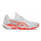 Asics Womens Gel Solution Speed FF 3 White/Orange Tennis Shoe