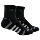 Adidas Mens Performance Quarter Black 2 Pack