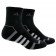 Adidas Mens Performance Quarter Black 2 Pack