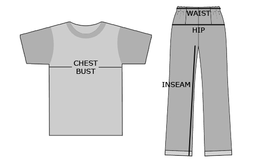 Sizing Chart Diagrams Sizing Chart Diagrams